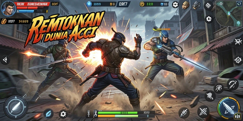 Screenshot IDR77 menunjukkan aksi pertarungan yang mendebarkan.