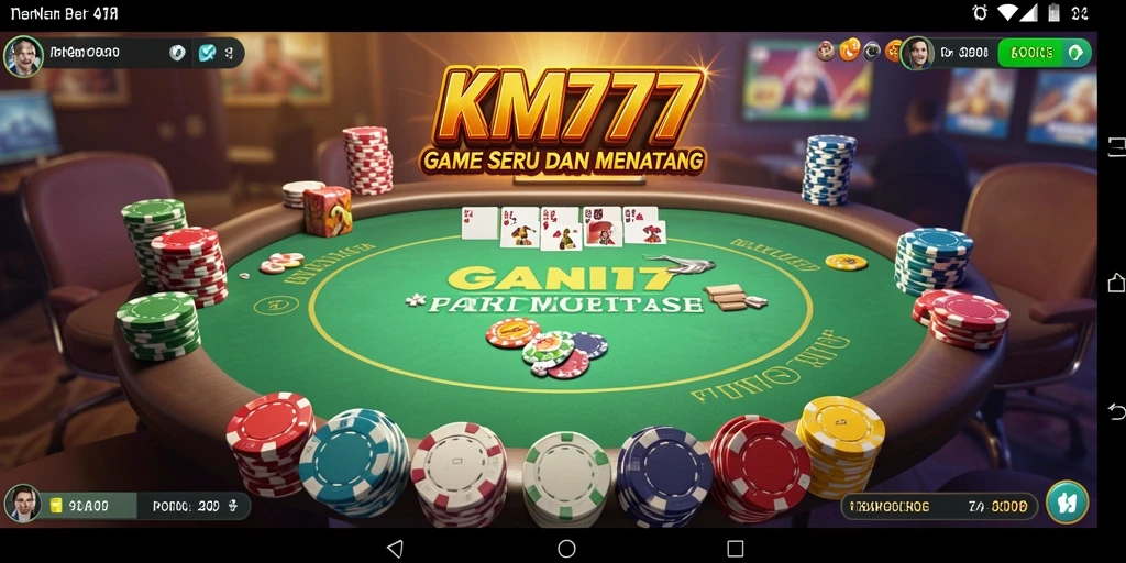 Gameplay poker yang seru dan mengasyikkan di KM777.