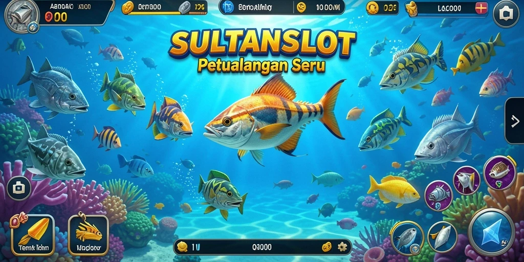 Screenshot gameplay tembak ikan di SULTANSLOT.
