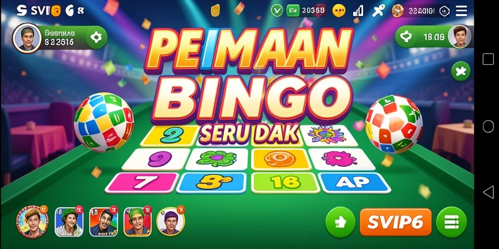 Screenshot gameplay SVIP6 yang menampilkan momen seru bermain Bingo.